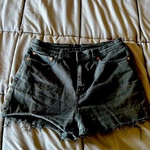 PINK-by Victoria Secret high waisted cut off shorts